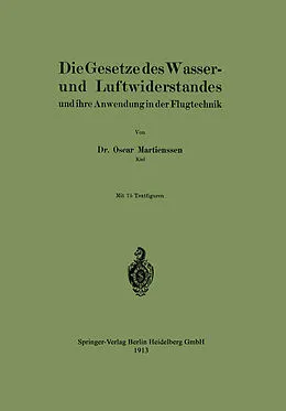 E-Book (pdf) Die Gesetze des Wasser- und Luftwiderstandes von Oscar Martienssen