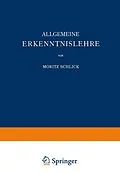 E-Book (pdf) Allgemeine Erkenntnislehre von Moritz Schlick