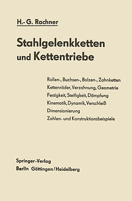 Kartonierter Einband Stahlgelenkketten und Kettentriebe von Hans-Günther Rachner
