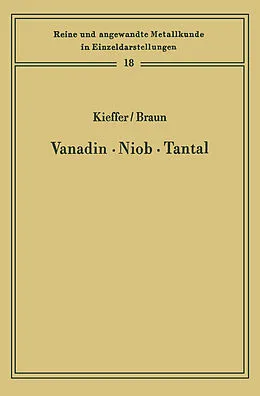 E-Book (pdf) Vanadin Niob · Tantal von Richard Kieffer, Horst Braun