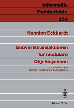 E-Book (pdf) Entwurfstransaktionen für modulare Objektsysteme von Henning Eckhardt