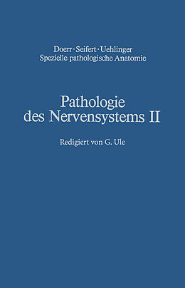 Kartonierter Einband Pathologie des Nervensystems II von H. Berlet, H. Noetzel, G. Quadbeck