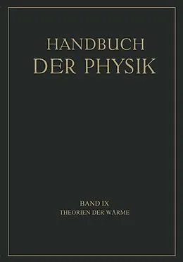 E-Book (pdf) Theorien der Wärme von K. Bennewitz, A. Byk, F. Henning