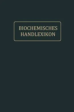 E-Book (pdf) Biochemisches Handlexikon von Andor Fodor, Dions Fuchs, Paul Hirsch