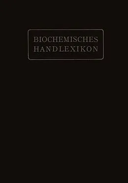 E-Book (pdf) Biochemisches Handlexikon von H. Altenburg, I. Bang, K. Bartelt
