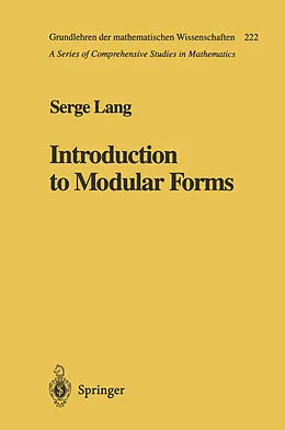 E-Book (pdf) Introduction to Modular Forms von Serge Lang