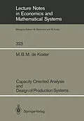 E-Book (pdf) Capacity Oriented Analysis and Design of Production Systems von M. B. M. De Koster