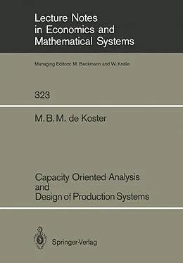 E-Book (pdf) Capacity Oriented Analysis and Design of Production Systems von M. B. M. De Koster