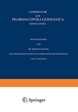 Kartonierter Einband Commentar zur Pharmacopoea Germanica von 