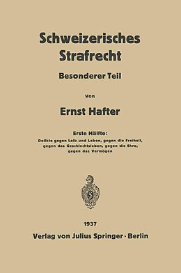 E-Book (pdf) Schweizerisches Strafrecht von Ernst Hafter
