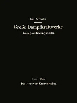 E-Book (pdf) Die Lehre vom Kraftwerksbau von Karl Schröder