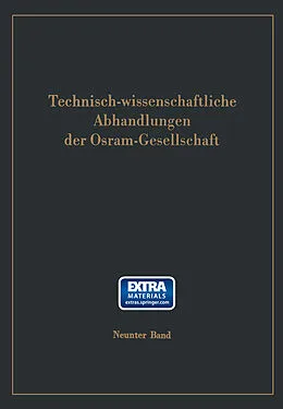 E-Book (pdf) Technisch-wissenschaftliche Abhandlungen der Osram-Gesellschaft von 