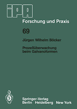 E-Book (pdf) Prozeßüberwachung beim Galvanoformen von J.W. Böcker