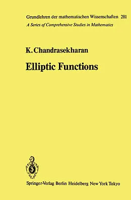 E-Book (pdf) Elliptic Functions von Komaravolu Chandrasekharan