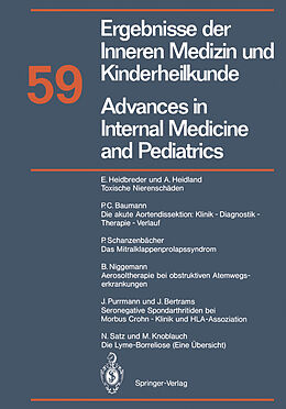 E-Book (pdf) Advances in Internal Medicine and Pediatrics / Ergebnisse der Inneren Medizin und Kinderheilkunde von 
