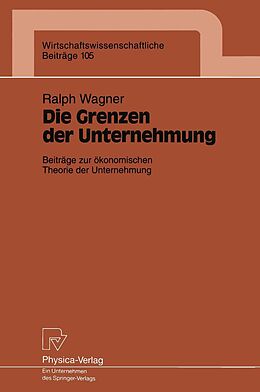 E-Book (pdf) Die Grenzen der Unternehmung von Ralph Wagner