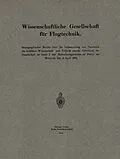 E-Book (pdf) Wissenschaftliche Gesellschaft für Flugtechnik von Gustav Schade