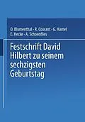 E-Book (pdf) Festschrift David Hilbert zu Seinem Sechzigsten Geburtstag am 23. Januar 1922 von O. Blumenthal, R. Courant, G. Hamel