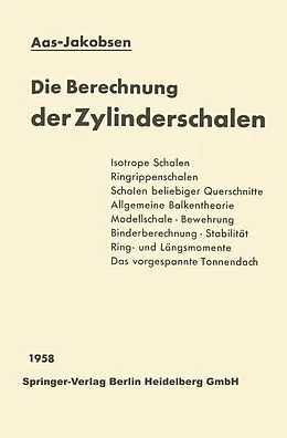 E-Book (pdf) Die Berechnung der Zylinderschalen von Andreas Aas-Jakobsen