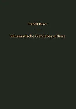 E-Book (pdf) Kinematische Getriebesynthese von Rudolf Beyer