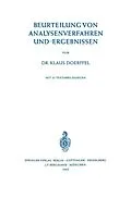 E-Book (pdf) Beurteilung von Analysenverfahren und -Ergebnissen von Klaus Doerffel