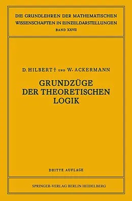 E-Book (pdf) Grundzüge der Theoretischen Logik von David Hilbert, Walter Ackermann