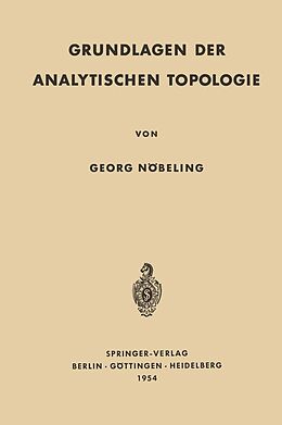 E-Book (pdf) Grundlagen der Analytischen Topologie von Georg Nöbeling
