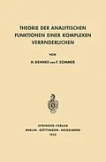 E-Book (pdf) Theorie der analytischen Funktionen einer komplexen Veränderlichen von Heinrich Behnke, Friedrich Sommer