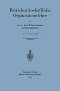 E-Book (pdf) Betriebswirtschaftliche Organisationslehre von Karl W. Hennig