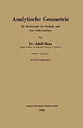 E-Book (pdf) Analytische Geometrie für Studierende der Technik und zum Selbststudium von Adolf Hess