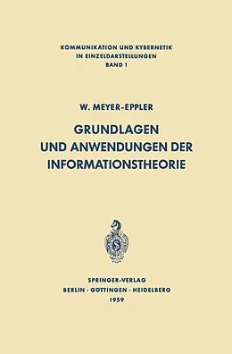 E-Book (pdf) Grundlagen und Anwendungen der Informationstheorie von Werner Meyer-Eppler