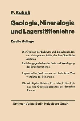 E-Book (pdf) Geologie, Mineralogie und Lagerstättenlehre von Paul Kukuk