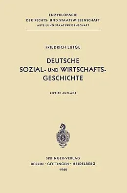 E-Book (pdf) Deutsche Sozial- und Wirtschaftsgeschichte von Friedrich Lütge