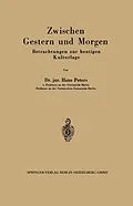E-Book (pdf) Zwischen Gestern und Morgen von Hans Peters