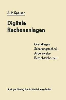 E-Book (pdf) Digitale Rechenanlagen von Ambros P. Speiser