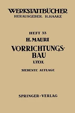 E-Book (pdf) Der Vorrichtungsbau von H. Mauri