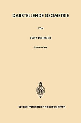 E-Book (pdf) Darstellende Geometrie von Fritz Rehbock