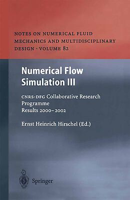 Couverture cartonnée Numerical Flow Simulation III de 