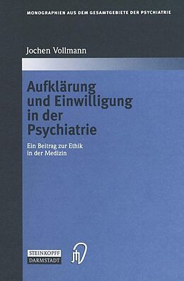 E-Book (pdf) Aufklärung und Einwilligung in der Psychiatrie von Jochen Vollmann
