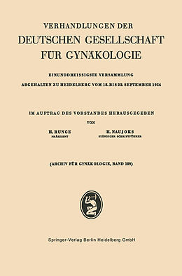 E-Book (pdf) Einunddreissigste Versammlung Abgehalten zu Heidelberg vom 18. bis 22. September 1956 von 