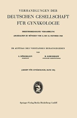 E-Book (pdf) Verhandlungen der Deutschen Gesellschaft für Gynäkologie von 