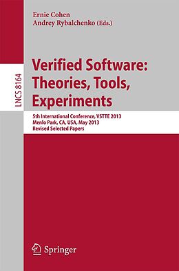 E-Book (pdf) Verified Software: Theorie, Tools, Experiments von 