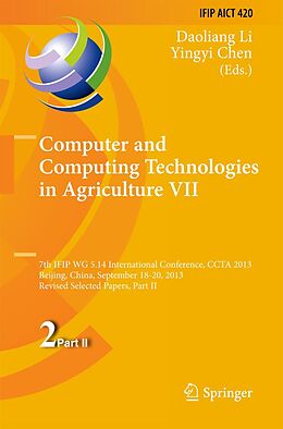 E-Book (pdf) Computer and Computing Technologies in Agriculture VII von 