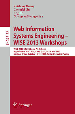 Kartonierter Einband Web Information Systems Engineering   WISE 2013 Workshops von 