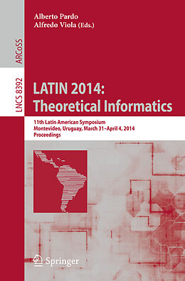Kartonierter Einband LATIN 2014: Theoretical Informatics von 