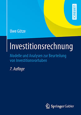 Kartonierter Einband Investitionsrechnung von Uwe Götze