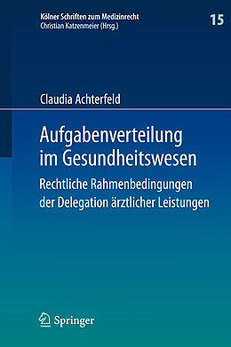 Fester Einband Aufgabenverteilung im Gesundheitswesen von Claudia Achterfeld