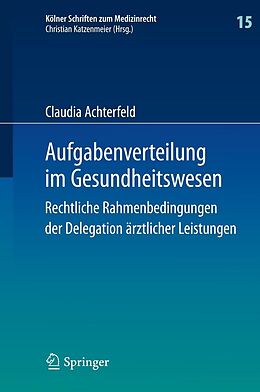 E-Book (pdf) Aufgabenverteilung im Gesundheitswesen von Claudia Achterfeld