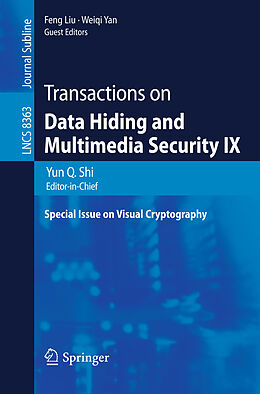 Kartonierter Einband Transactions on Data Hiding and Multimedia Security IX von 