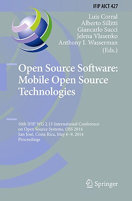 Fester Einband Open Source Software: Mobile Open Source Technologies von 